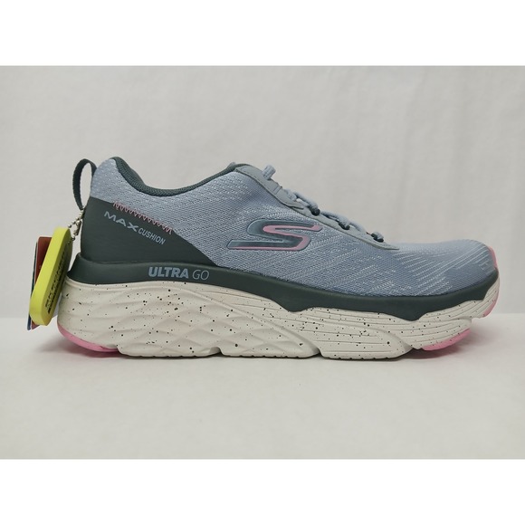 Skechers Womens Max Cushioning Elite - Limitless Running Shoe 128269 Blue Sz 8 - Picture 3 of 10